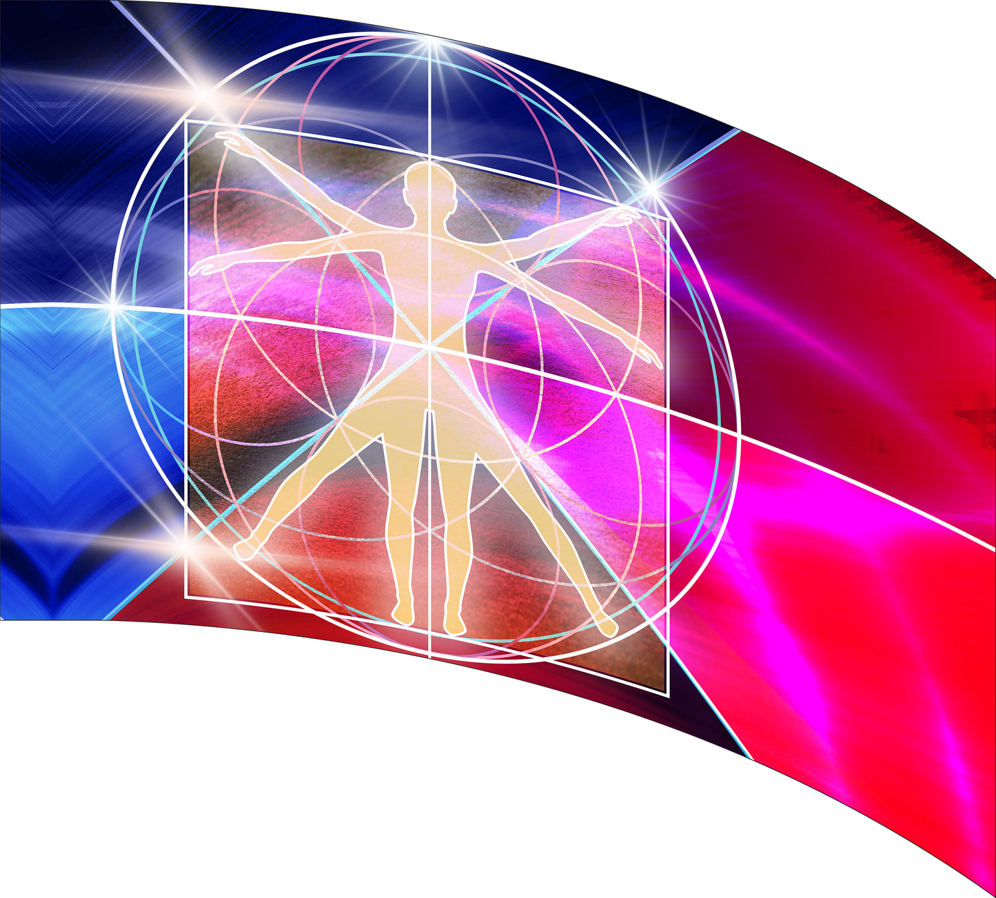 Curved Rectangle Flag