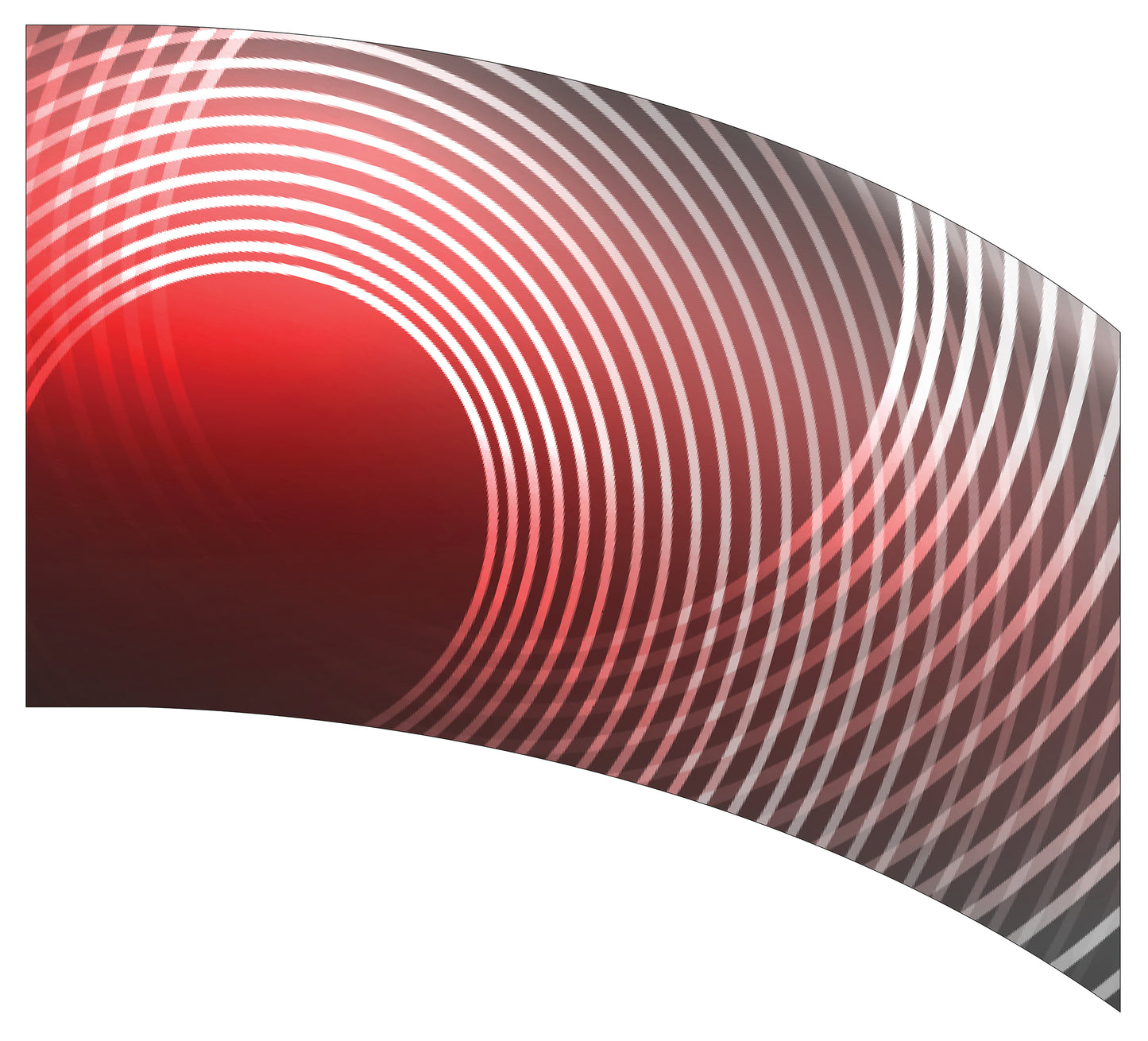 Curved Rectangle Flag
