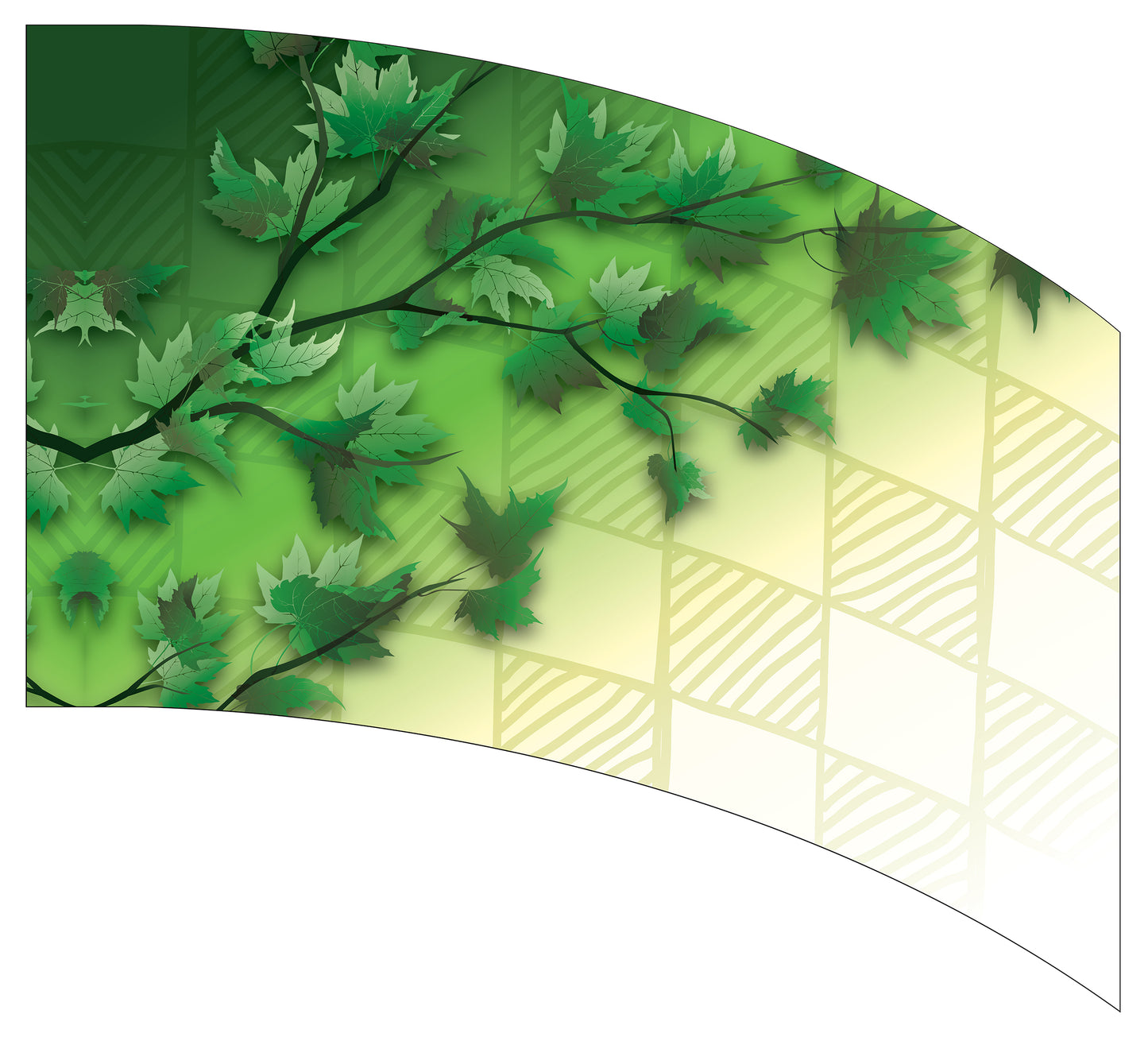 Curved Rectangle Flag