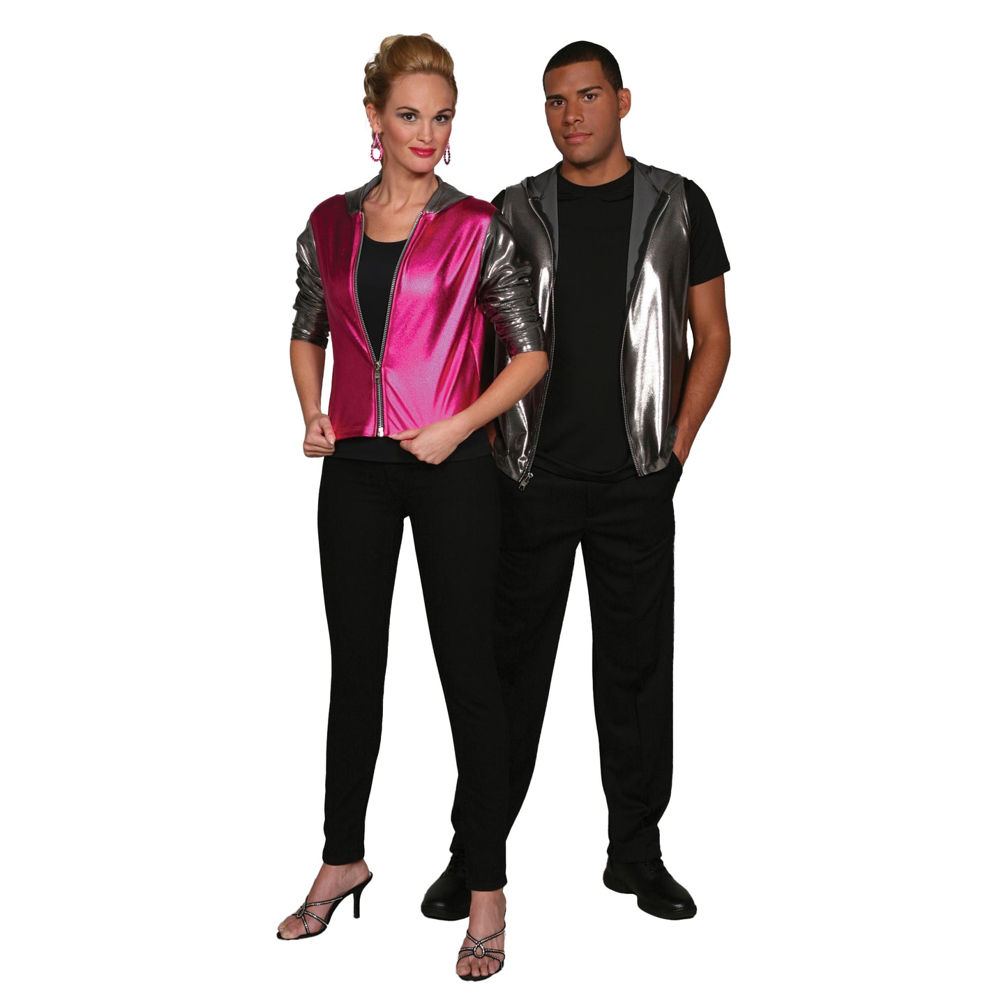 Metallic Couples Hoodies