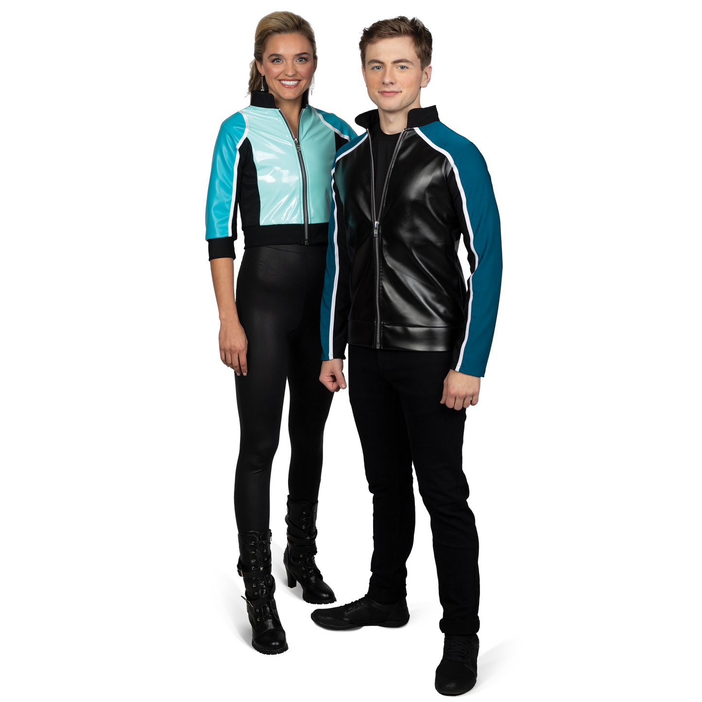 Biker Faux Leather Couples Look