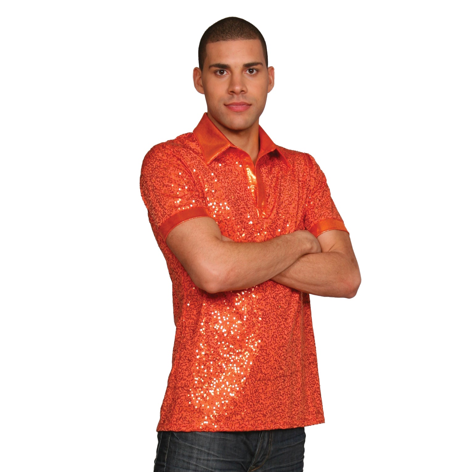 Sequin Collared Shirt Dance Sophisticates Sequin Collared Shirt Dance Sophisticates