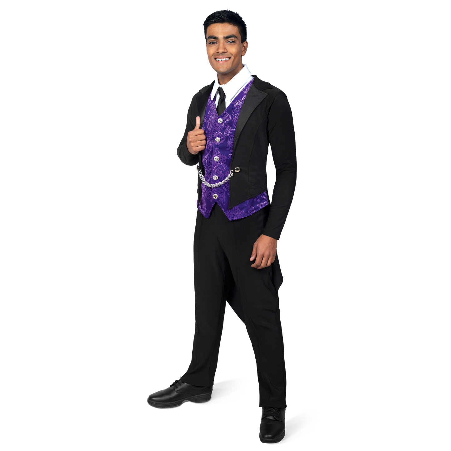 Mens Suit with Velvet Vest