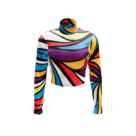 Emotion Band Top - Repeating Print