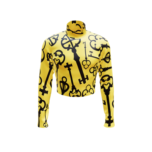 Emotion Band Top - Repeating Print