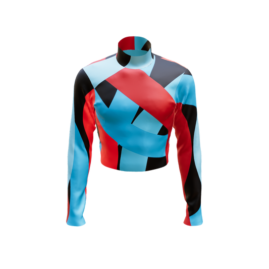Emotion Band Top - Repeating Print