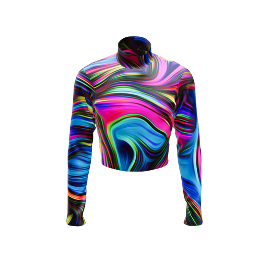Emotion Band Top - Repeating Print