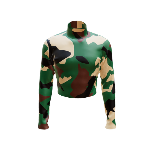 Emotion Band Top - Repeating Print