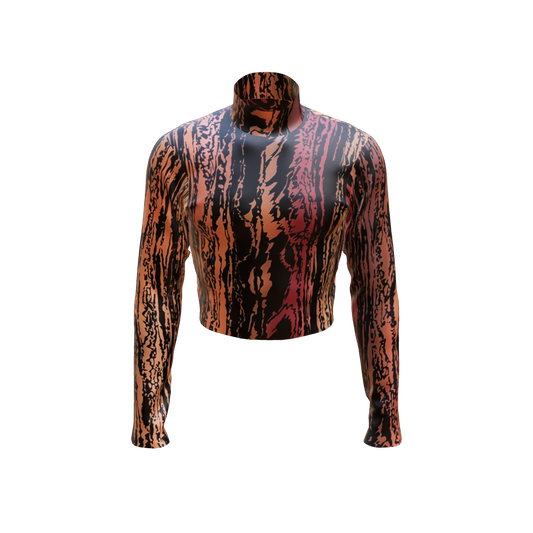 Emotion Band Top - Repeating Print
