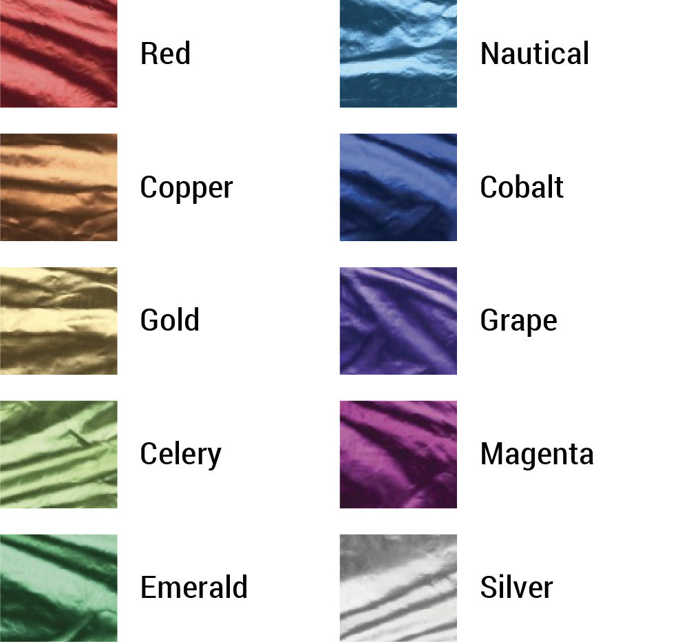 Made-To-Order Lava Lame Curved Rectangle Flag