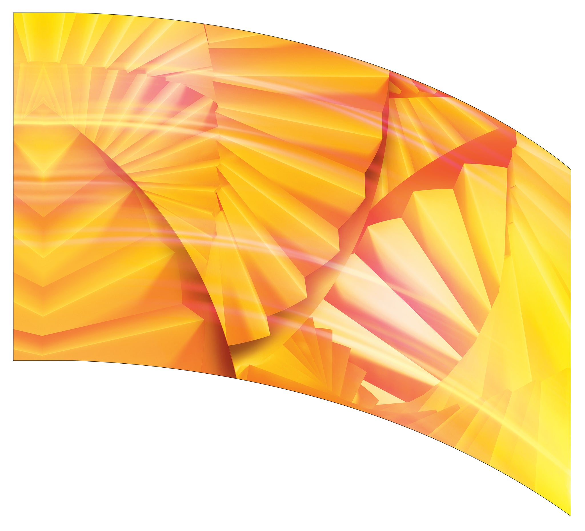 Curved Rectangle Flag DP2094