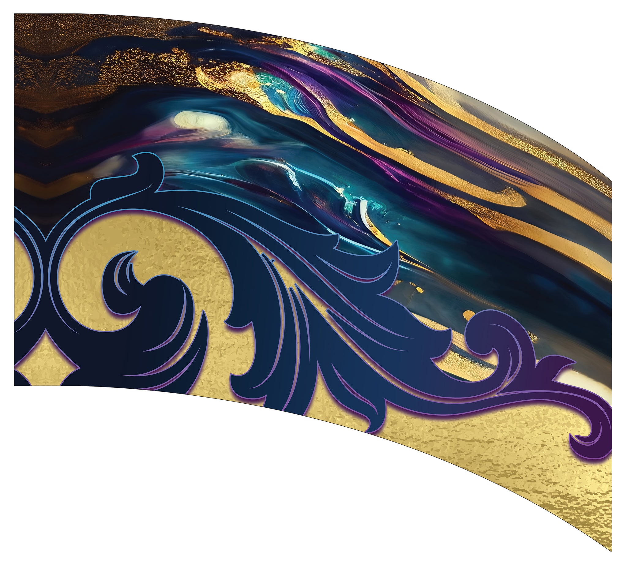 Curved Rectangle Flag DP2099