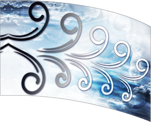 Curved Rectangle Flag DP2025