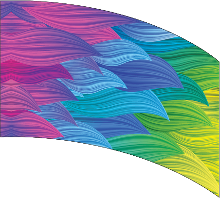 Curved Rectangle Flag DP2045