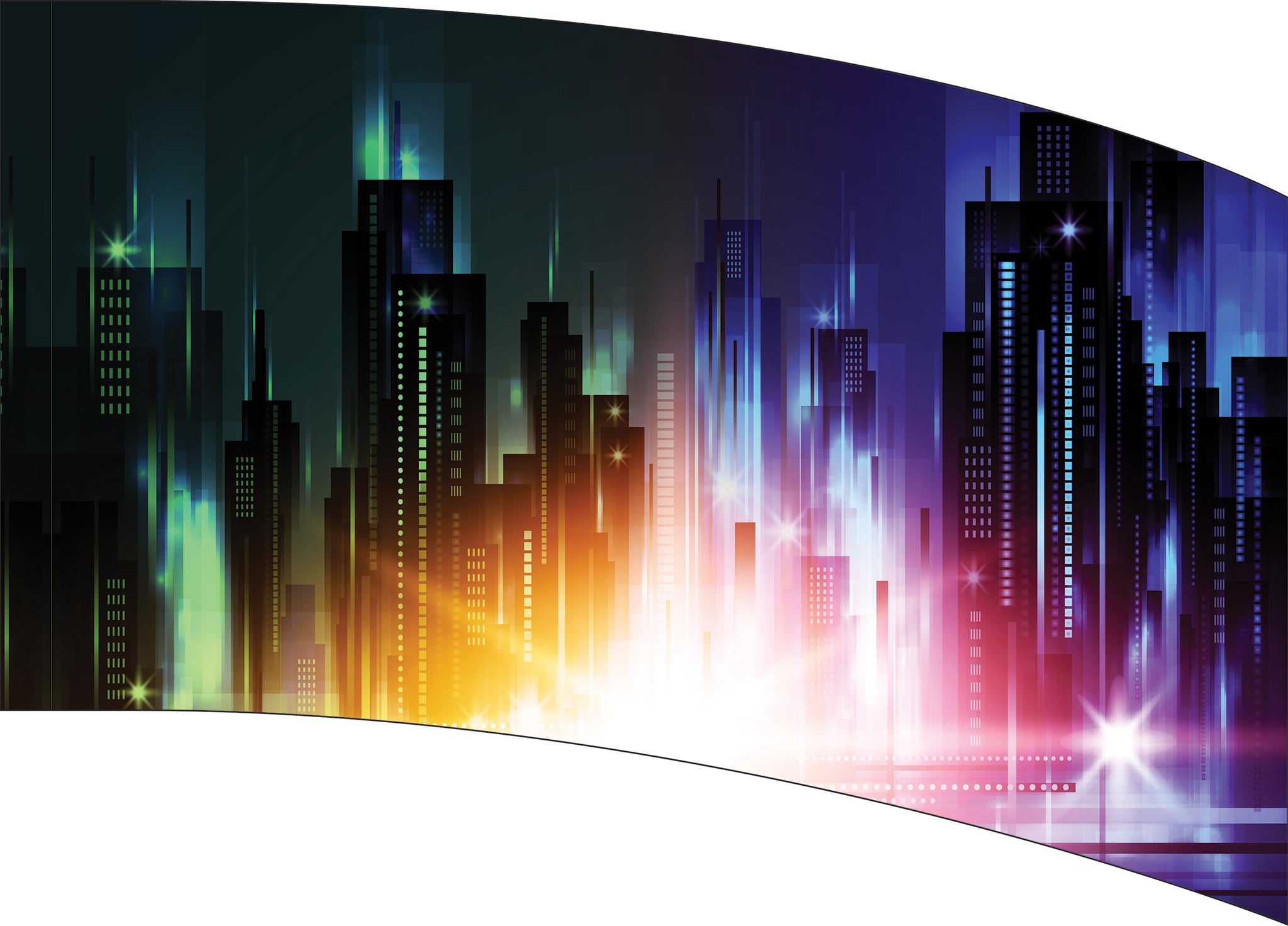 Curved Rectangle Flag DP2211