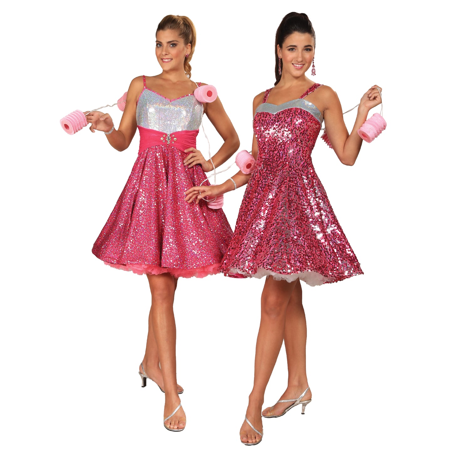Sequin Dresses with Petticoats