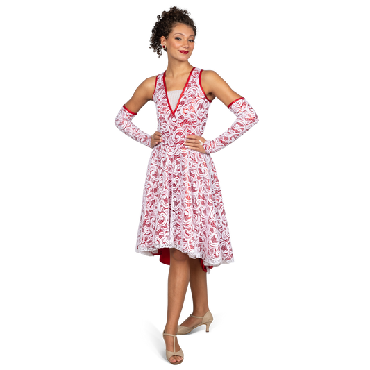 Lace over Foil Dresses