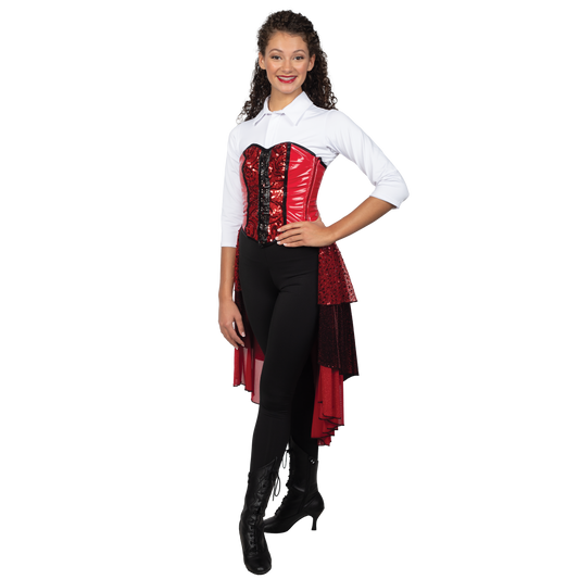 Collared Unitard and Corset