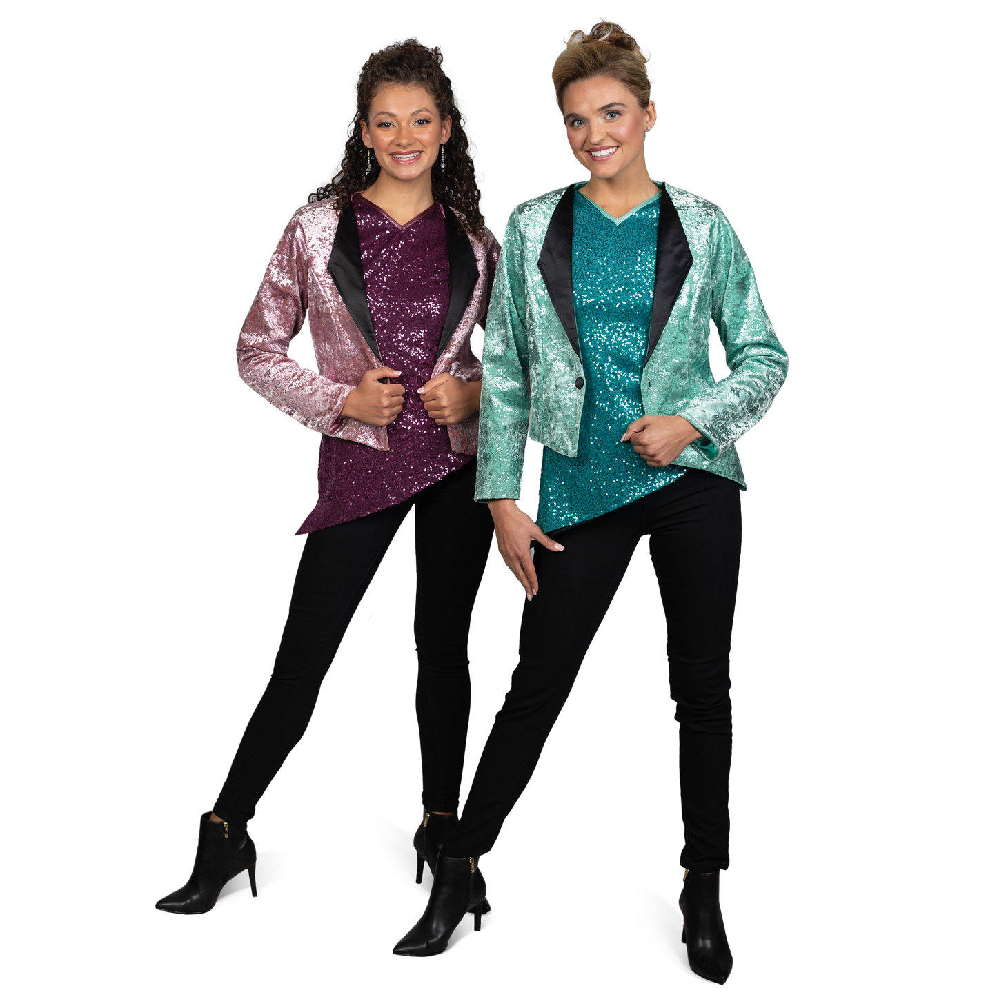 Velvet Jacket and Sequin Tunic