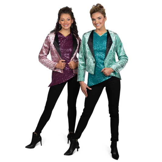 Velvet Jacket and Sequin Tunic