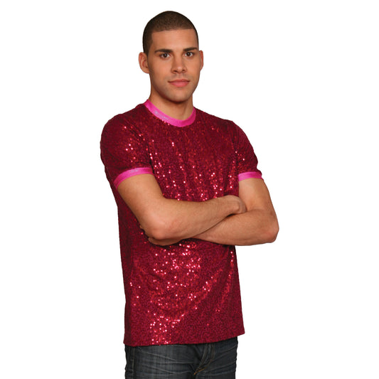 Sequin Short Sleeve Shirt