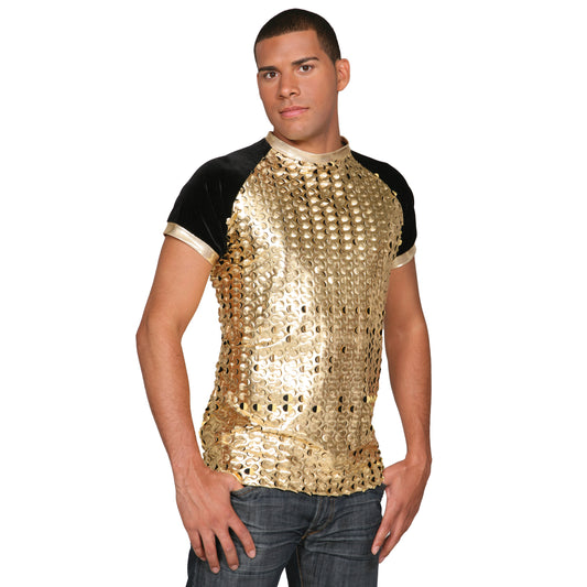 Two-Tone Die-Punched Metallic Shirt