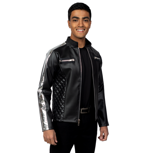 Mens Faux Leather Jacket