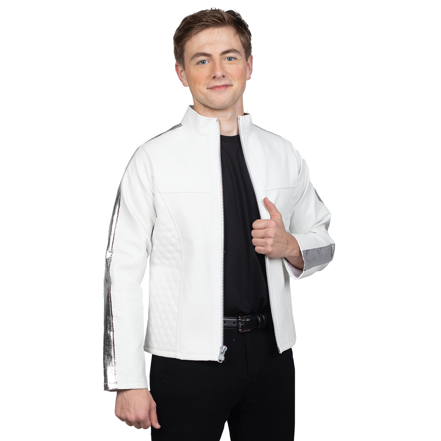 Mens Faux Leather Jacket