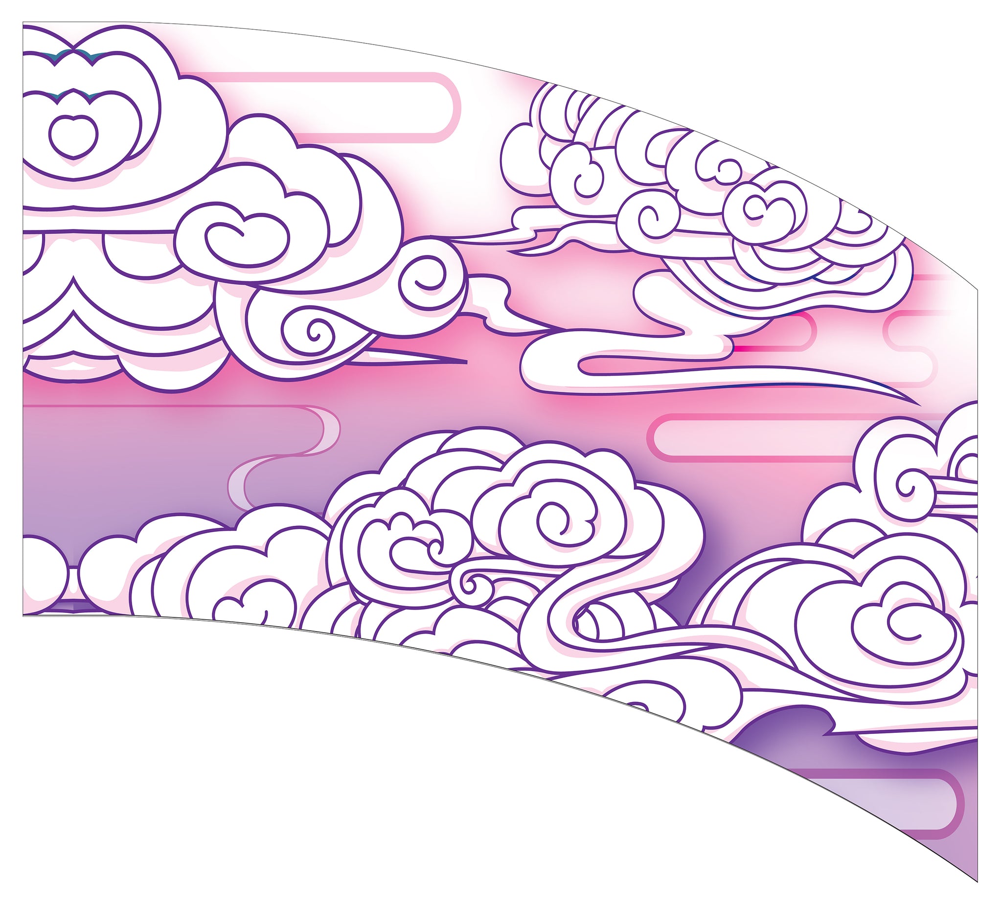 Curved Rectangle Flag DP2148