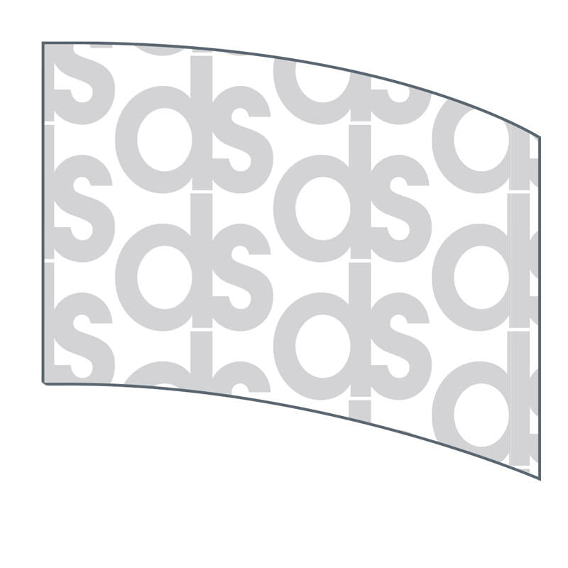 Custom Digital Print Curved Rectangle Flag