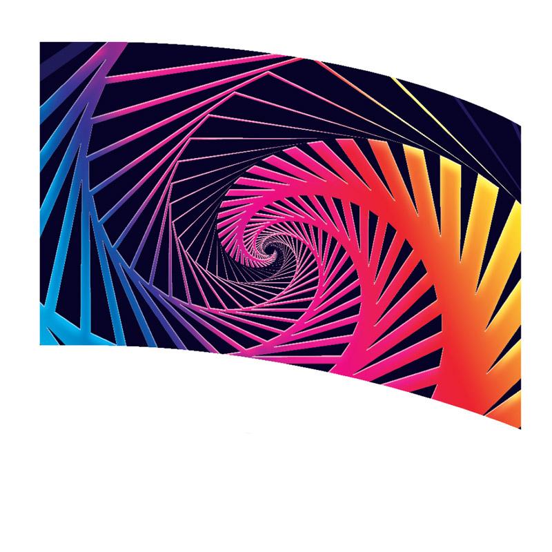 Curved Rectangle Flag DP21013
